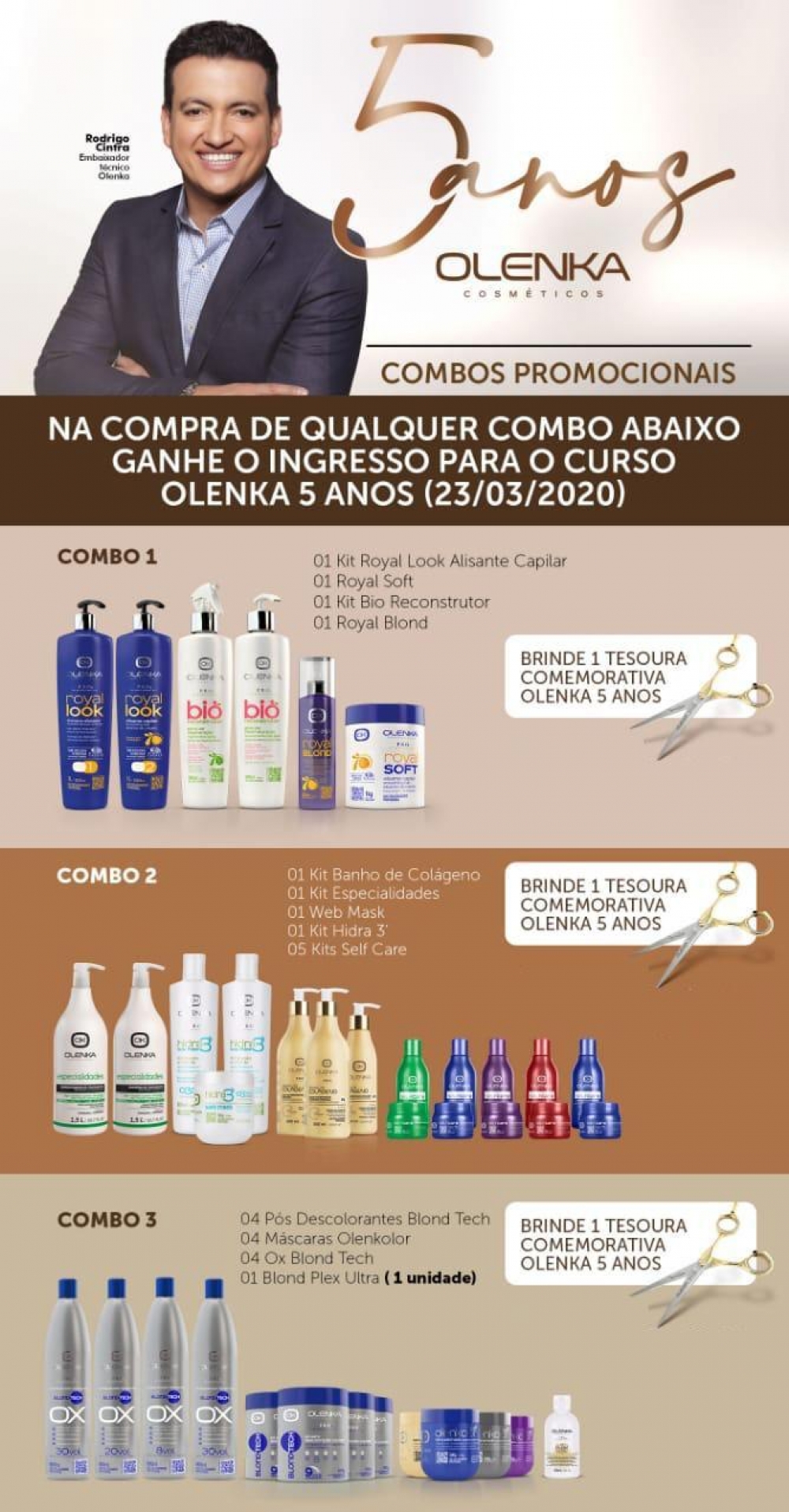 Adquira um combo e ganhe ingresso para o Curso Olenka 5 Anos