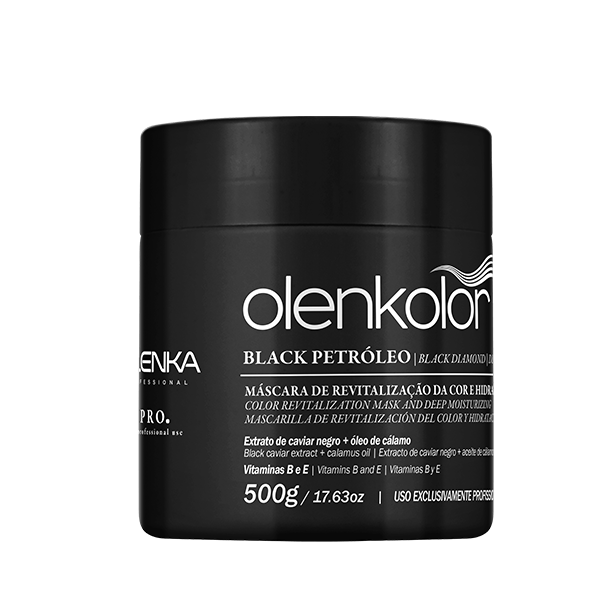 Máscara de Revitalização da Cor Black Petróleo Olenkolor